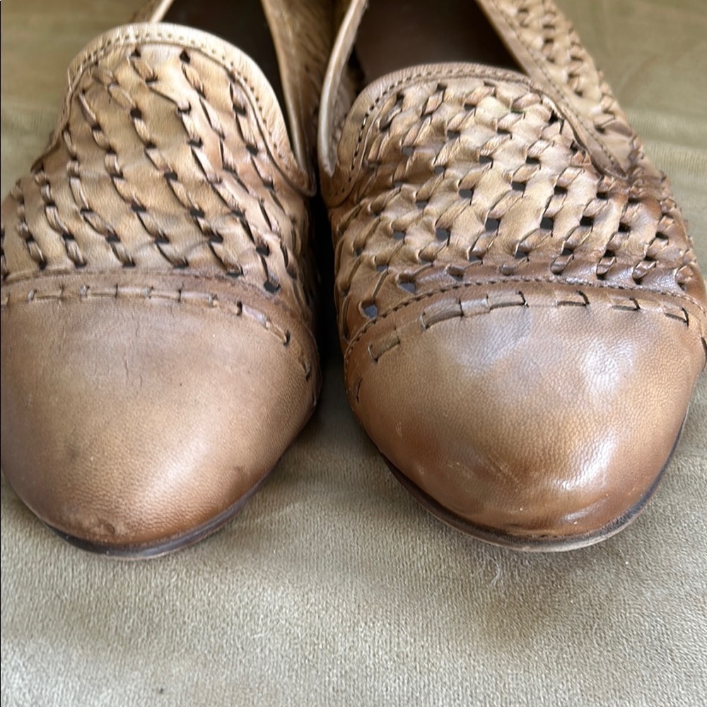 Leather Woven Flats - Picture 3 of 8